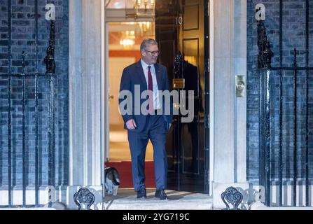 London, Großbritannien. November 2024. Premierminister Keir Starmer trifft in der Downing Street auf den König von Jordanien, Abdullah II. Bin Al-Hussein. Quelle: Karl Black/Alamy Live News Stockfoto