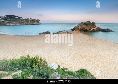 De la Fosca Strand in der Nähe von Palamós, Girona, Spanien Stockfoto