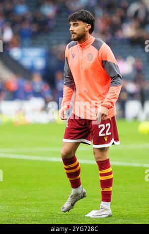 JOHNNY KOUTROUMBIS, professioneller Fußballspieler, spielt derzeit bei Motherwell FC, einem schottischen Premiership-Club. Stockfoto