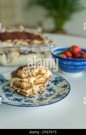Hausgemachtes Tiramisu Stockfoto