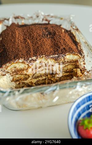 Hausgemachtes Tiramisu Stockfoto