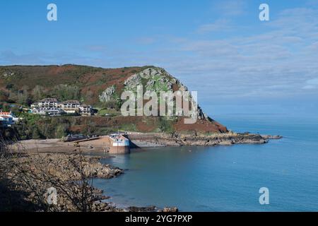 Bonne Nuit and Bay, St. John, Jersey, Kanalinseln Stockfoto