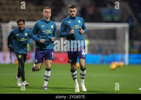 Preston, Großbritannien. November 2024. Ben Whiteman von Preston North End im Vorspiel während des Sky Bet Championship Matches Preston North End gegen Sunderland in Deepdale, Preston, Großbritannien, 6. November 2024 (Foto: Alfie Cosgrove/News Images) in Preston, Großbritannien am 11.06.2024. (Foto: Alfie Cosgrove/News Images/SIPA USA) Credit: SIPA USA/Alamy Live News Stockfoto