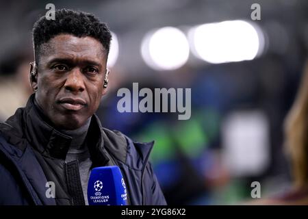 Mailand, Italien. November 2024. Clarence Seedorf während des Fußballspiels der UEFA Champions League 2024/2025 zwischen dem FC Internazionale und dem Arsenal FC im San Siro Stadion in Mailand (Italien) am 6. November 2024. Quelle: Insidefoto di andrea staccioli/Alamy Live News Stockfoto