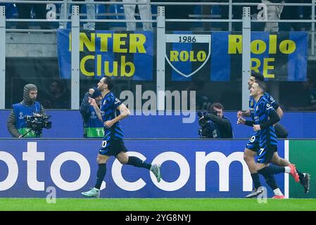 Mailand, Italien. November 2024. Während des Spiels der UEFA Champions League 2024/25 Phase MD4 zwischen dem FC Internazionale und Arsenal im Stadio San Siro am 6. November 2024 in Mailand. Quelle: Giuseppe Maffia/Alamy Live News Stockfoto