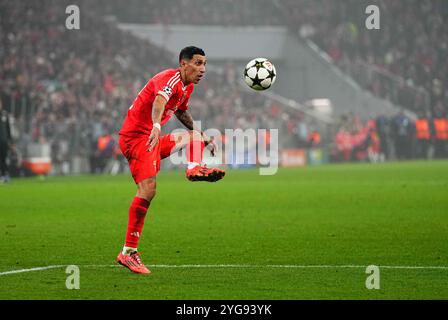 Allianz Areana, München, Deutschland. November 2024. Bayern München gegen Benfica bei Allianz Areana, München. Ulrik Pedersen/CSM (Bild: © Ulrik Pedersen/Cal Sport Media). Quelle: csm/Alamy Live News Stockfoto