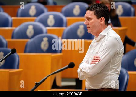 01 02 2024 Dutch Tweede Kamer Plenardebatte DEN HAAG, NIEDERLANDE - 1. FEBRUAR: Wim Meulenkamp VVD während der Plenardebatte im Tweede Kamer am 1. Februar 2024 in den Haag Tweede Kamer Niederlande den Haag Tweede Kamer Niederlande Inhalte können nicht direkt oder indirekt über Dritte weiterverbreitet werden. Copyright: XJohnxBeckmannx Stockfoto