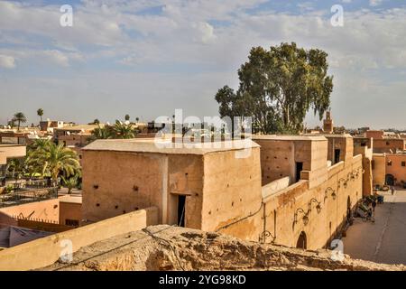 Marokko, Marrakesch. Badii-Palast Stockfoto