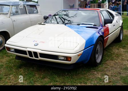 Iserlohn Gruermannscheide, NRW, Deutschland. Juli 2024. Alte Rallye BMW M1 E26 Stockfoto