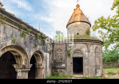 Armenien, Provinz Lori. Kloster Sanahin. Grigor Kapelle. Stockfoto