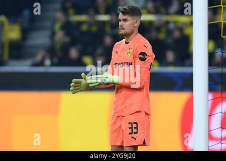 Dortmund, Deutschland. November 2024. Fussball Champions League 4. Spieltag Borussia Dortmund - Sturm Graz am 05.11.2024 im Signal Iduna Park in Dortmund Alexander Meyer ( Dortmund ) Foto: Revierfoto Credit: ddp Media GmbH/Alamy Live News Stockfoto