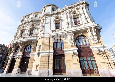 Arriaga Theater oder teatro Arriaga oder antzokia ist ein Opernhaus Gebäude in Bilbao, Baskenland im Norden Spaniens Stockfoto