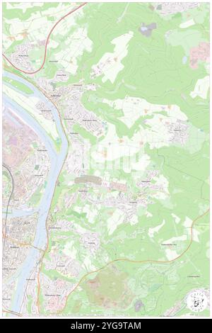 Urbar, DE, Deutschland, Rheinland-Pfalz, N 50 22' 59''', N 7 37' 59''', Karte, Karte, Kartenbild veröffentlicht 2024. Erkunden Sie Cartascapes, eine Karte, die die vielfältigen Landschaften, Kulturen und Ökosysteme der Erde enthüllt. Reisen Sie durch Zeit und Raum und entdecken Sie die Verflechtungen der Vergangenheit, Gegenwart und Zukunft unseres Planeten. Stockfoto