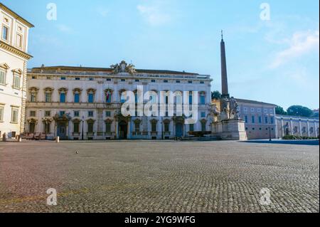 Historischer Palazzo del Quirinale, Residenz des italienischen Präsidenten auf der Piazza del Quirinale in Rom, Italien Stockfoto