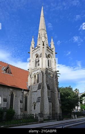 Nizza, Frankreich - 24. September 2024: Amerikanische Bischofskirche am sonnigen Sommermorgen. Stockfoto