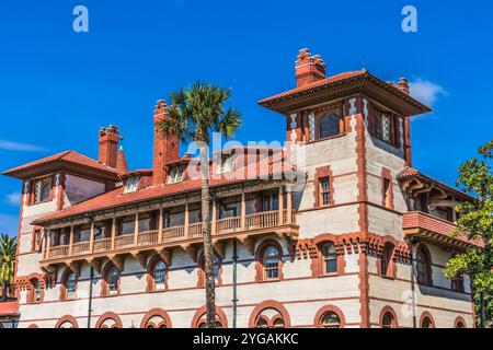 Flagler College, St. Augustine, Florida. Das Small College wurde 1968 gegründet, ursprünglich wurde das Ponce de Leon Hotel 1888 vom Industriellen Henry Flagler gegründet Stockfoto