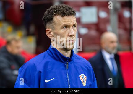 Warschau, Polen. Oktober 2024. Ivan Perisic aus Kroatien wurde während des Spiels der UEFA Nations League zwischen Polen und Kroatien im PGE Narodowy Stadion gesehen. Endstand; Polen 3:3 Kroatien. Quelle: SOPA Images Limited/Alamy Live News Stockfoto