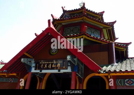 Die Cheng Ho Moschee in Surabaya ist eine chinesische muslimische Nuance, Surabaya, Ost-Java Indonesien Stockfoto