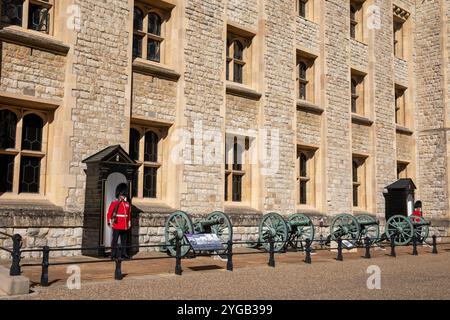 Tower of London waliser wachen Stockfoto