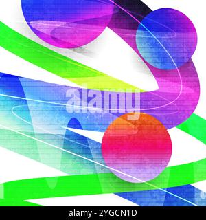Abstrakter geometrischer Hintergrund mit bunten Verlaufsformen mit Textureffekt. Moderne Hintergrundvektorgrafik Mit Verlaufsverlauf Stock Vektor