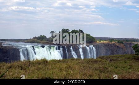 Victoria Falls, Wasserfall am Sambesi Fluss an der Grenze zwischen Sambia und Simbabwe. Afrika Stockfoto