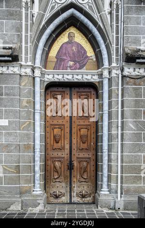 Nationalschrein Basilika unserer Lieben Frau von Las Lajas, Las Lajas, Potosi, Narino Departement, Kolumbien, Südamerika Stockfoto