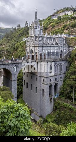 Nationalschrein Basilika unserer Lieben Frau von Las Lajas, Las Lajas, Potosi, Narino Departement, Kolumbien, Südamerika Stockfoto
