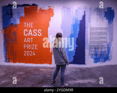 Copeland Gallery Peckham London 07 Nov 2024 der Cass Art Prize 2024 zielt darauf ab, zeitgenössische Kunst aus ganz Großbritannien und Irland zu fördern, mit einem Geldpreis von 10.000 £ und einem freien Stand auf der anderen Kunstmesse im Frühjahr 2025, der dem Gesamtsieger des Wettbewerbs verliehen wird.8-16 November 2024 Credit: Paul Quezada-Neiman/Alamy Live News Stockfoto