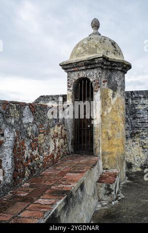 Schloss San Felipe de Barajas, Cartagena, Kolumbien, Südamerika Stockfoto