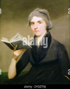 Mary Wollstonecraft (1759–1797), britische Schriftstellerin, Philosoph und Befürworterin des Frauenwahlrechts, Porträtmalerei in Öl auf Leinwand von John Keenan, um 1787 Stockfoto