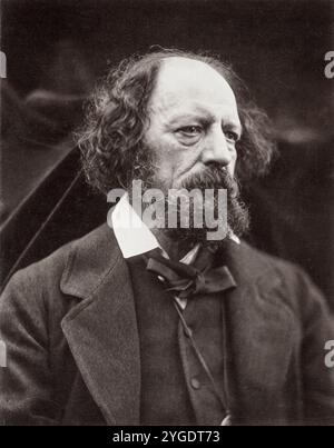 Alfred, Lord Tennyson (1809–1892), englischer Dichter, Porträtfotografie von Julia Margaret Cameron, 1869 Stockfoto