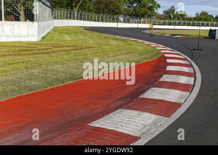 Spurmarkierungen, Rennstrecke F1 Grand Prix, Montreal, Provinz Quebec, Kanada, Nordamerika Stockfoto