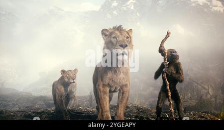 MUFASA: DER KÖNIG DER LÖWEN (2024), REGIE: BARRY JENKINS. Quelle: Walt Disney Pictures/Fairview Entertainment/Album Stockfoto