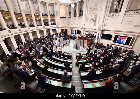 Brüssel, Belgien November 2024. Plenartagung der Kammer im Bundesparlament in Brüssel am Donnerstag, den 7. November 2024. BELGA PHOTO ERIC LALMAND Credit: Belga News Agency/Alamy Live News Stockfoto