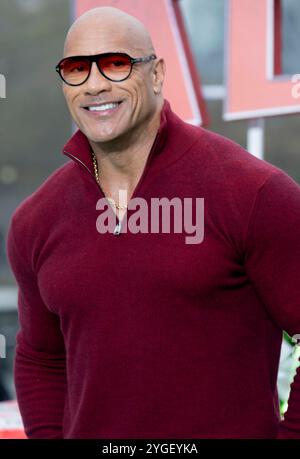 6. November 2024, London, England, Großbritannien - Dwayne Johnson nimmt an Red One Photocall Teil, Potters Fields Park Stockfoto