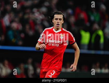 Allianz Areana, München, Deutschland. November 2024. Bayern München gegen Benfica bei Allianz Areana, München. Ulrik Pedersen/CSM (Bild: © Ulrik Pedersen/Cal Sport Media). Quelle: csm/Alamy Live News Stockfoto