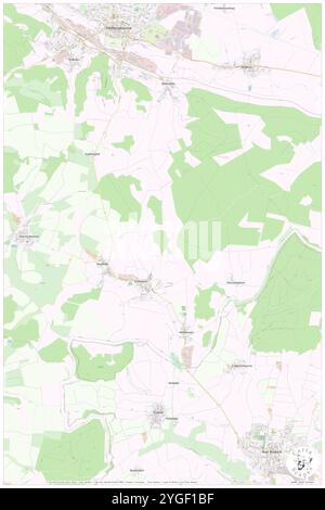 Kuhberg, DE, Deutschland, Thüringen, N 50 22' 58''', N 10 44' 37''', Karte, Karte, Karte veröffentlicht 2024. Erkunden Sie Cartascapes, eine Karte, die die vielfältigen Landschaften, Kulturen und Ökosysteme der Erde enthüllt. Reisen Sie durch Zeit und Raum und entdecken Sie die Verflechtungen der Vergangenheit, Gegenwart und Zukunft unseres Planeten. Stockfoto