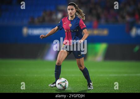 Barcelona, Espagne. November 2024. Jana FERNANDEZ von Barcelona während der spanischen Meisterschaft der Frauen, Liga F Fußballspiel zwischen FC Barcelona und SD Eibar am 2. November 2024 in Estadi Johan Cruyff in Barcelona, Spanien - Foto Matthieu Mirville (S Ros)/DPPI Credit: DPPI Media/Alamy Live News Stockfoto