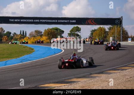 17 NATO Norman (fra), Nissan Formula E Team, Nissan e-4ORCE 05, Aktion während der Vorsaisontests der ABB FIA Formel E Weltmeisterschaft 2024-25, auf dem Circuit del Jarama vom 5. Bis 8. November 2024 in San Sebastian de los Reyes, Spanien Stockfoto