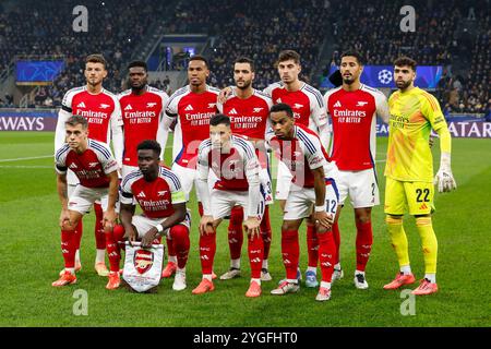 Spielen Sie Arsenal FC während der Liga der Match Champions - Inter-Arsenal FC - Mailand, Italien - 6. november 2024 Credit: Kines Milano/Alamy Live News Stockfoto