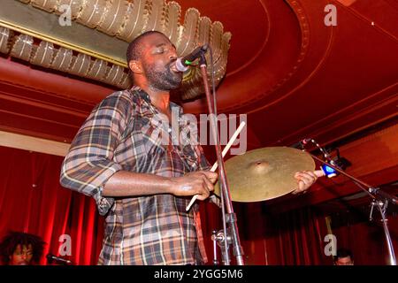 TV auf der Radio Band, Roter Salon, Berlin 28. September 2008, Deutschland. Stockfoto