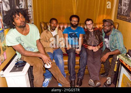 TV auf der Radio Band, Roter Salon, Berlin 28. September 2008, Deutschland. Stockfoto