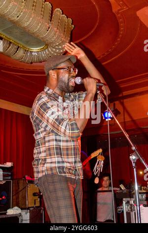 TV auf der Radio Band, Roter Salon, Berlin 28. September 2008, Deutschland. Stockfoto