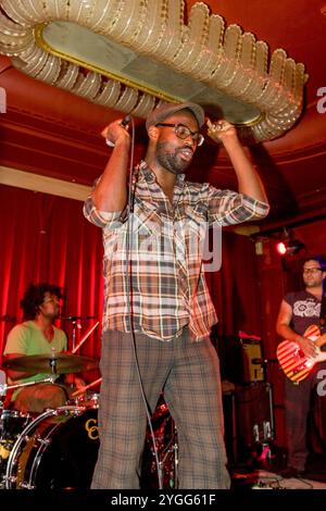 TV auf der Radio Band, Roter Salon, Berlin 28. September 2008, Deutschland. Stockfoto