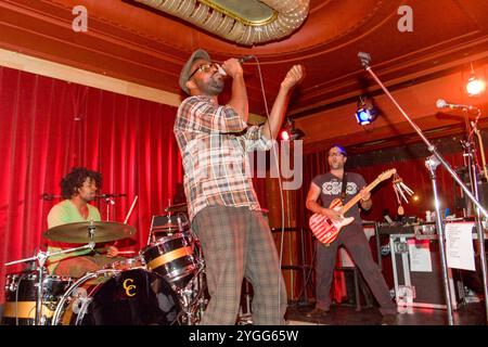 TV auf der Radio Band, Roter Salon, Berlin 28. September 2008, Deutschland. Stockfoto