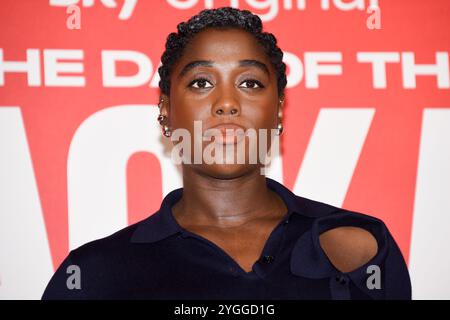 Roma, Italien. November 2024. Die britische Schauspielerin Lashana Lynch nimmt am Fotoaufruf des Films der Tag des Schakals im Hotel St. Regis Rom Teil. Quelle: SOPA Images Limited/Alamy Live News Stockfoto