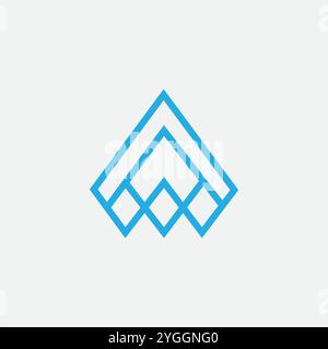 Vektor eine Letzteres Logo-Designvorlage Stock Vektor