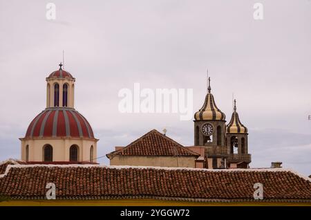 Teneriffa, Kanarische Inseln, Kanarische Inseln, Reisen, Urlaub, La Orotava, Kirche Iglesia Nuestra Senora de la Conception Stockfoto