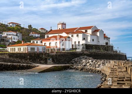 Ponta Delgada, Igreja do Senhor BOM Jesús. Sehenswert ist das farbenfrohe Deckengemälde, das 1999 von einem lokalen Künstler geschaffen wurde. Stockfoto