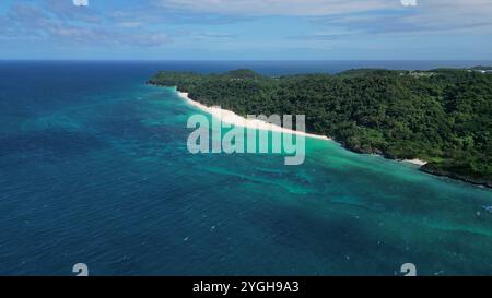 Luftaufnahme von tropischen Sandstrand Stockfoto